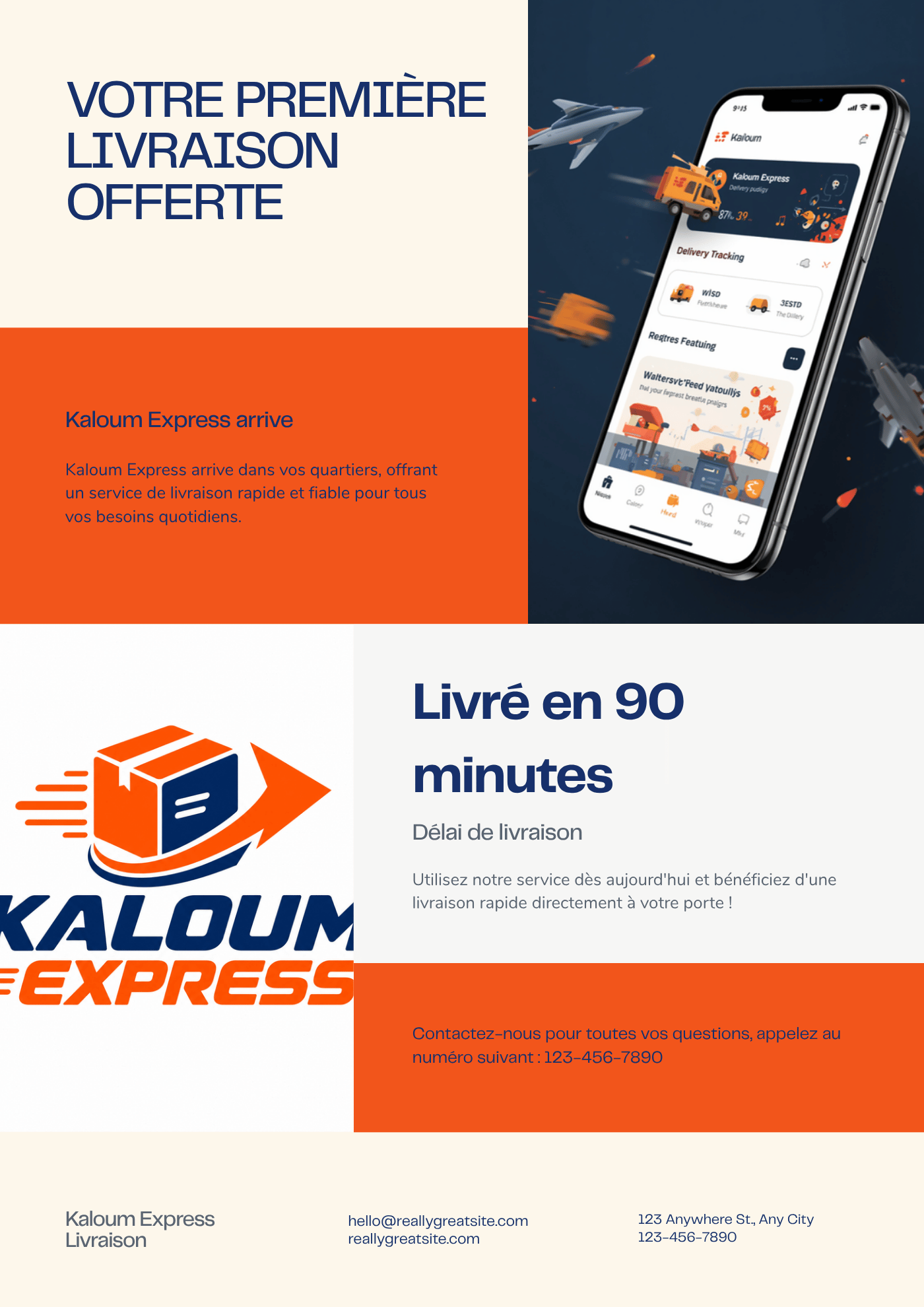Launch flyer — acquisition offer with traceable promo code